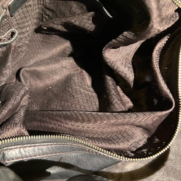 Cole Haan Rouched Hobo Bag - Black Leather - no call-outs - Picture 4 of 14